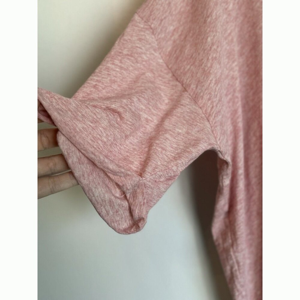 Allsaints Heather Red ADA Tee Top Size Large Slouchy Oversized Casual Everyday - Picture 4 of 8